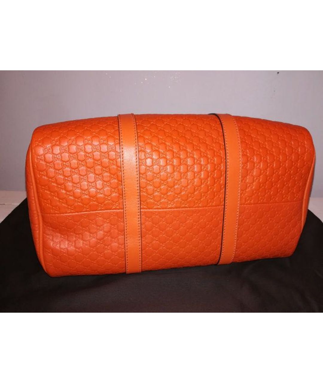GUCCI Оранжевая кожаная сумка тоут, фото 3