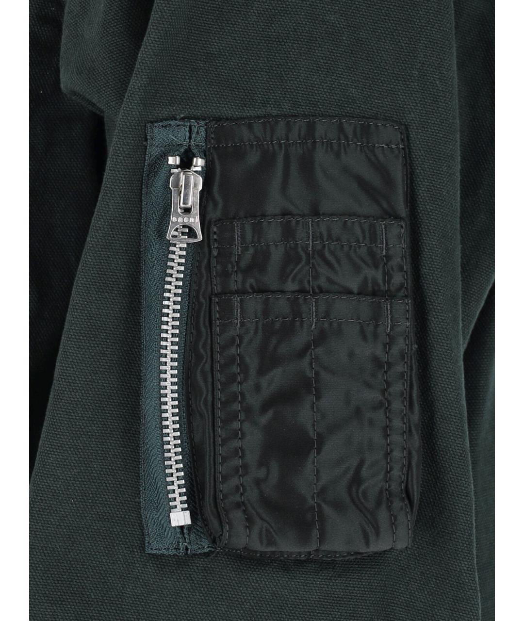 SACAI Зеленая полиэстеровая куртка, фото 5