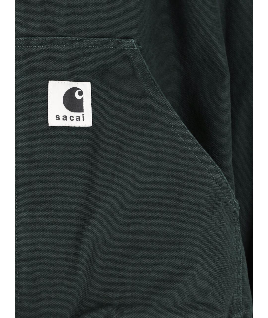 SACAI Зеленая полиэстеровая куртка, фото 3