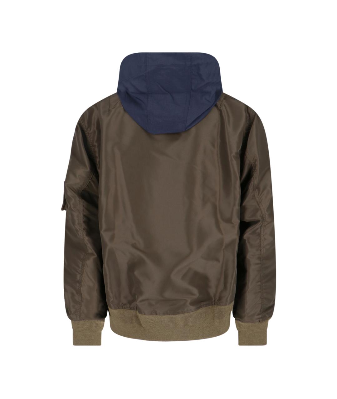 SACAI Зеленая полиамидовая куртка, фото 2