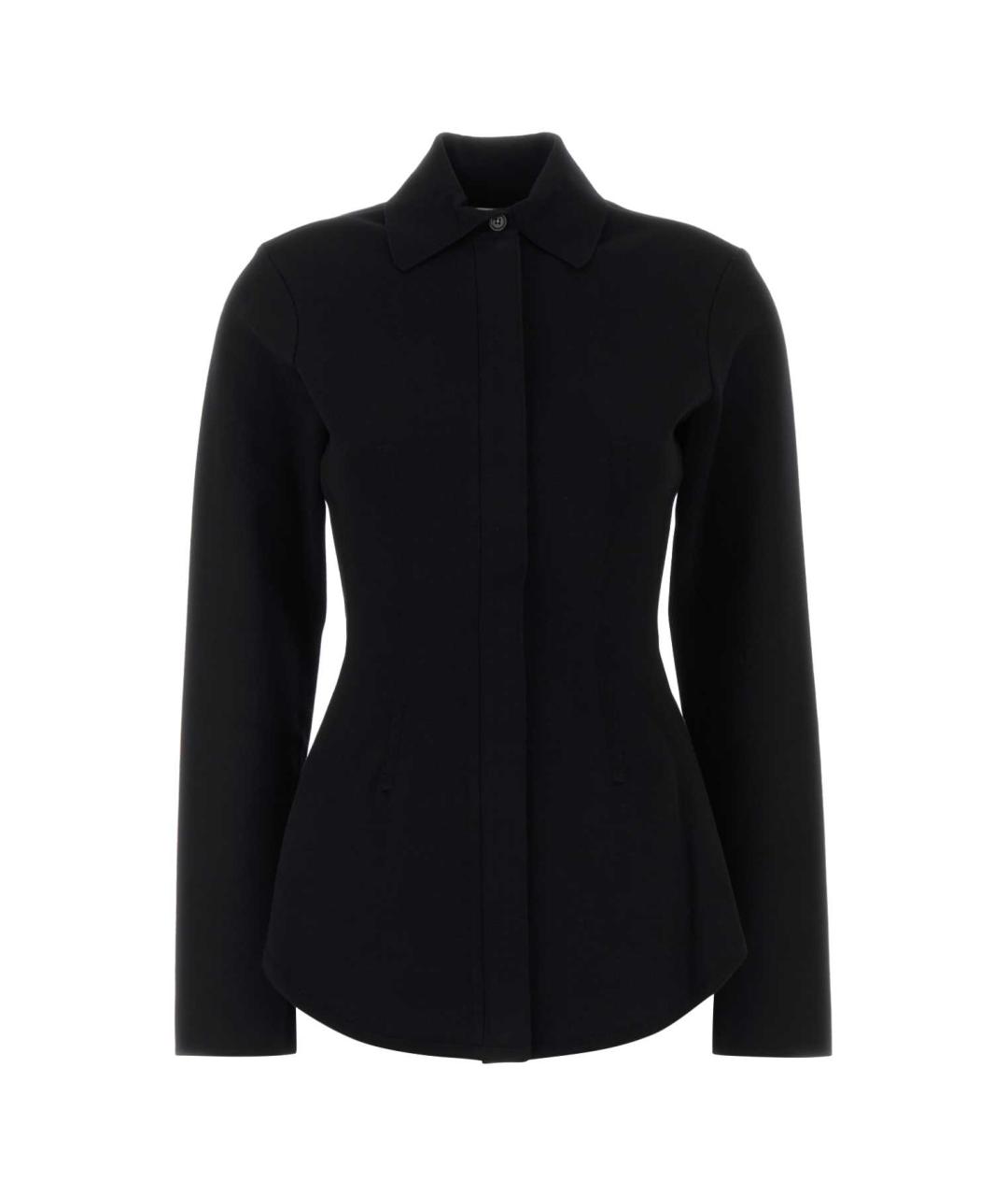 SPORTMAX Черная вискозная рубашка, фото 1