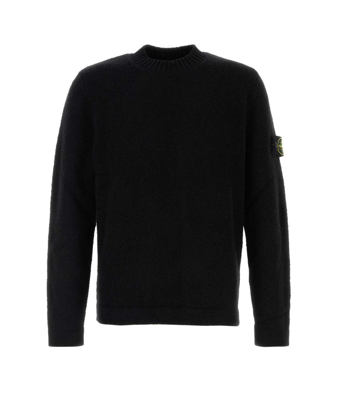 STONE ISLAND Черный шерстяной джемпер / свитер, фото 1