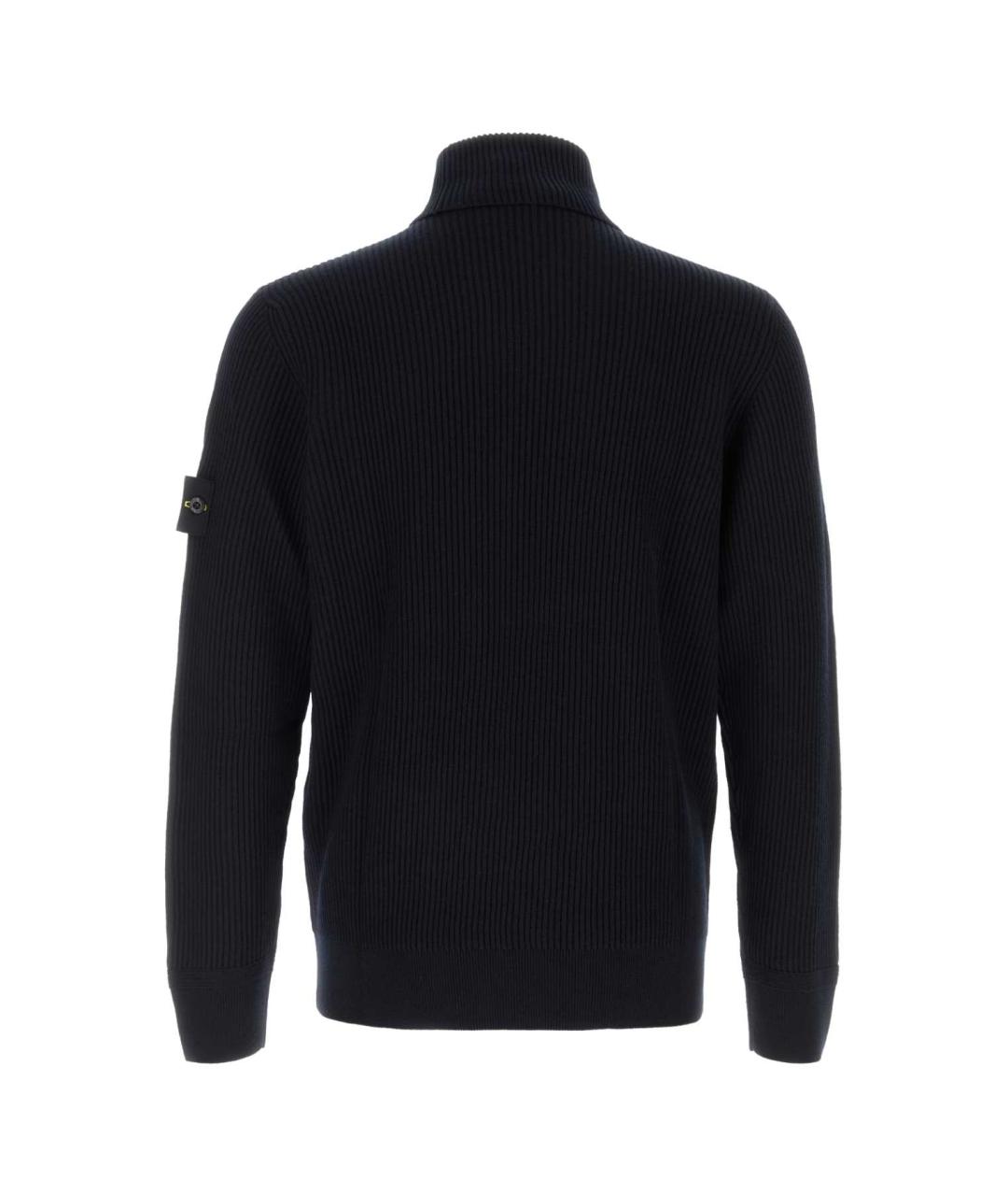 STONE ISLAND Синий шерстяной джемпер / свитер, фото 2