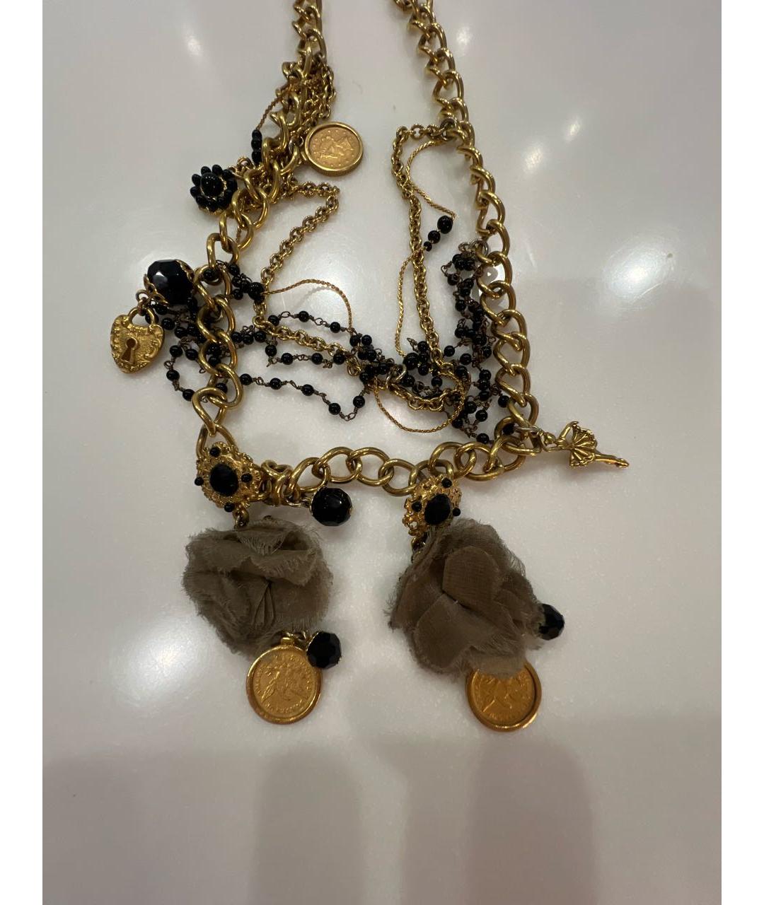 DOLCE&GABBANA Золотое металлическое колье, фото 2
