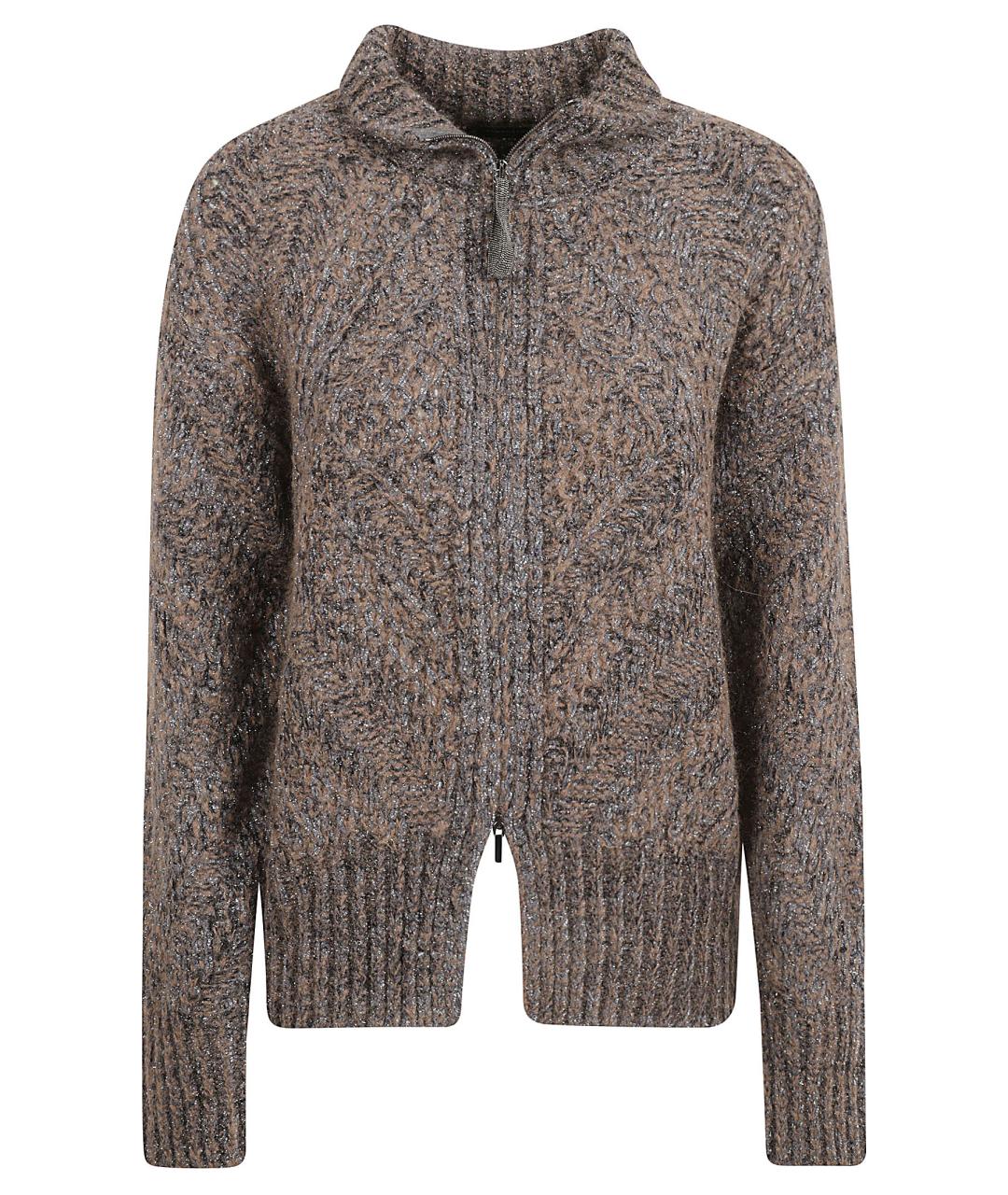 FABIANA FILIPPI Серый вискозный джемпер / свитер, фото 1