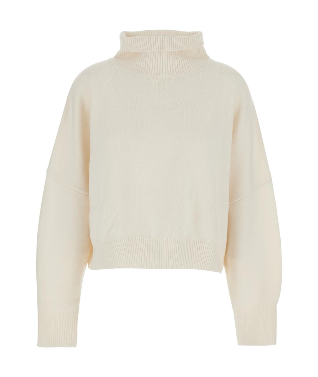 LOULOU STUDIO Белый шерстяной джемпер / свитер, фото 1