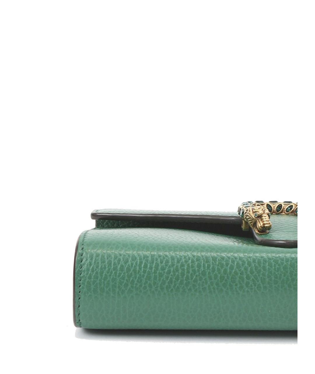 GUCCI Зеленая кожаная сумка через плечо, фото 7