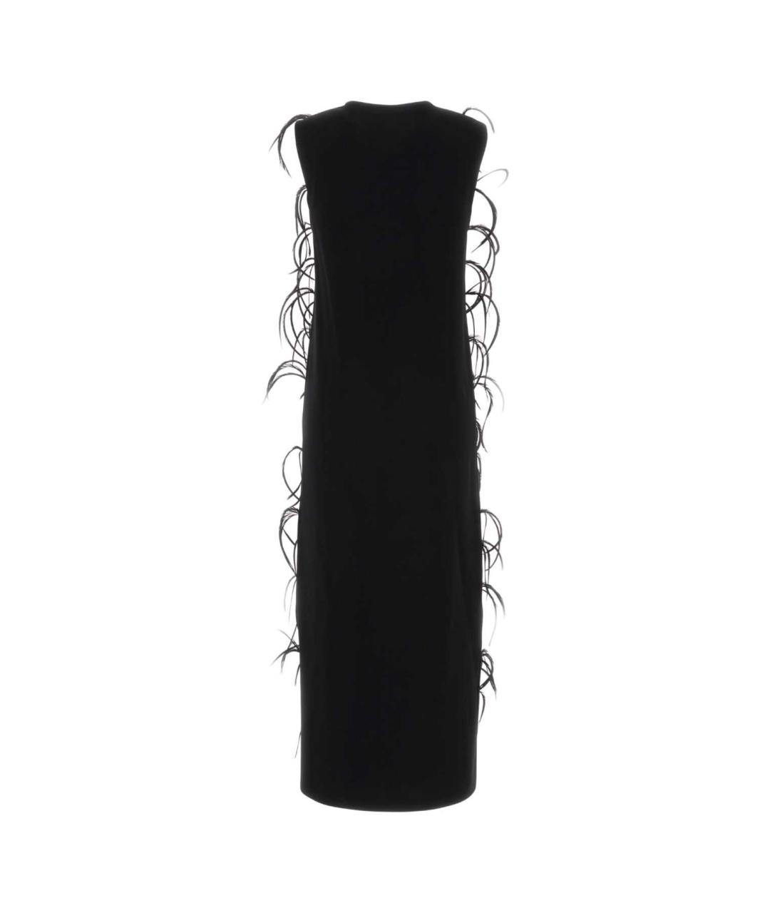 JIL SANDER Черное вискозное вечернее платье, фото 2