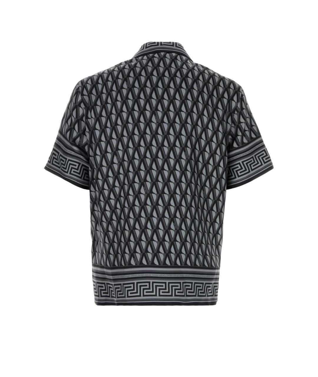 VERSACE Серая шелковая кэжуал рубашка, фото 2