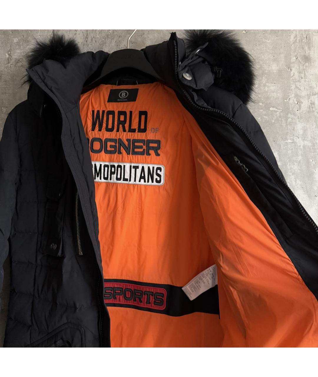 BOGNER Черная полиэстеровая куртка, фото 8