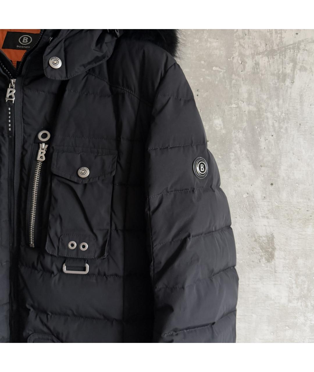 BOGNER Черная полиэстеровая куртка, фото 7