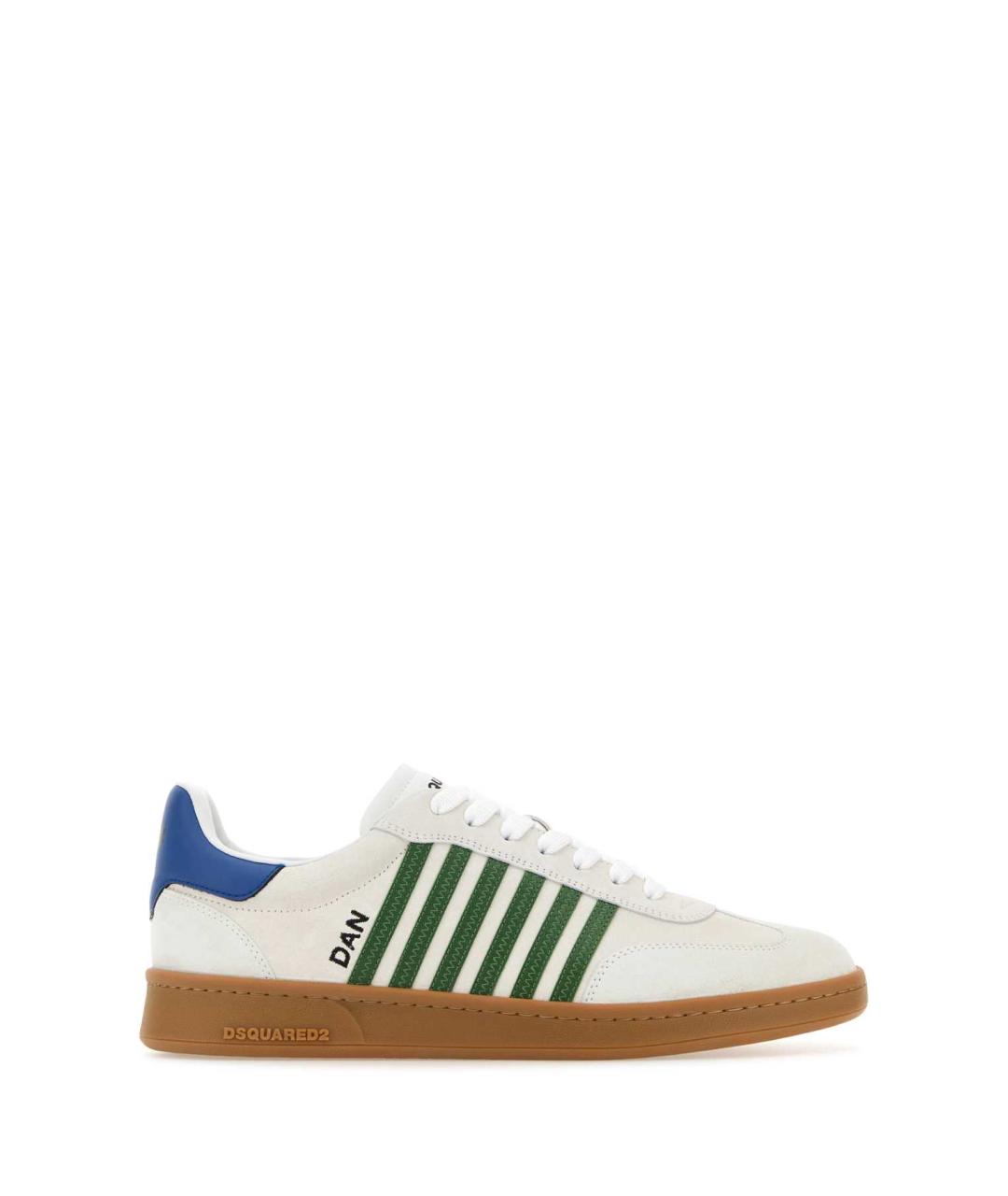 DSQUARED2 Белые кожаные низкие кроссовки / кеды, фото 1
