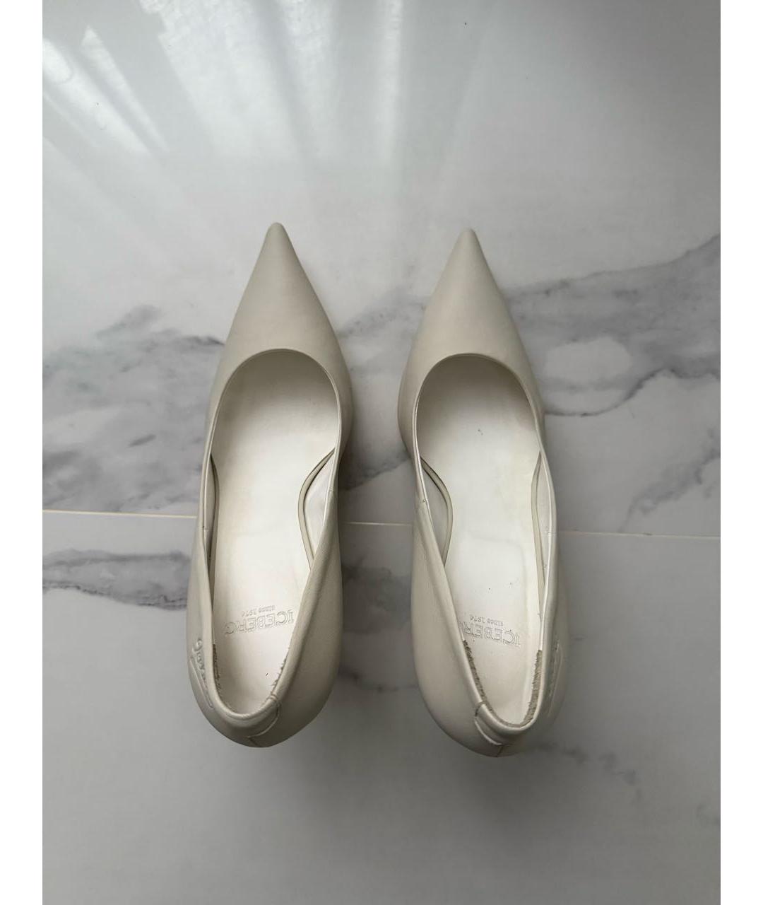 ICEBERG Белые кожаные туфли, фото 3