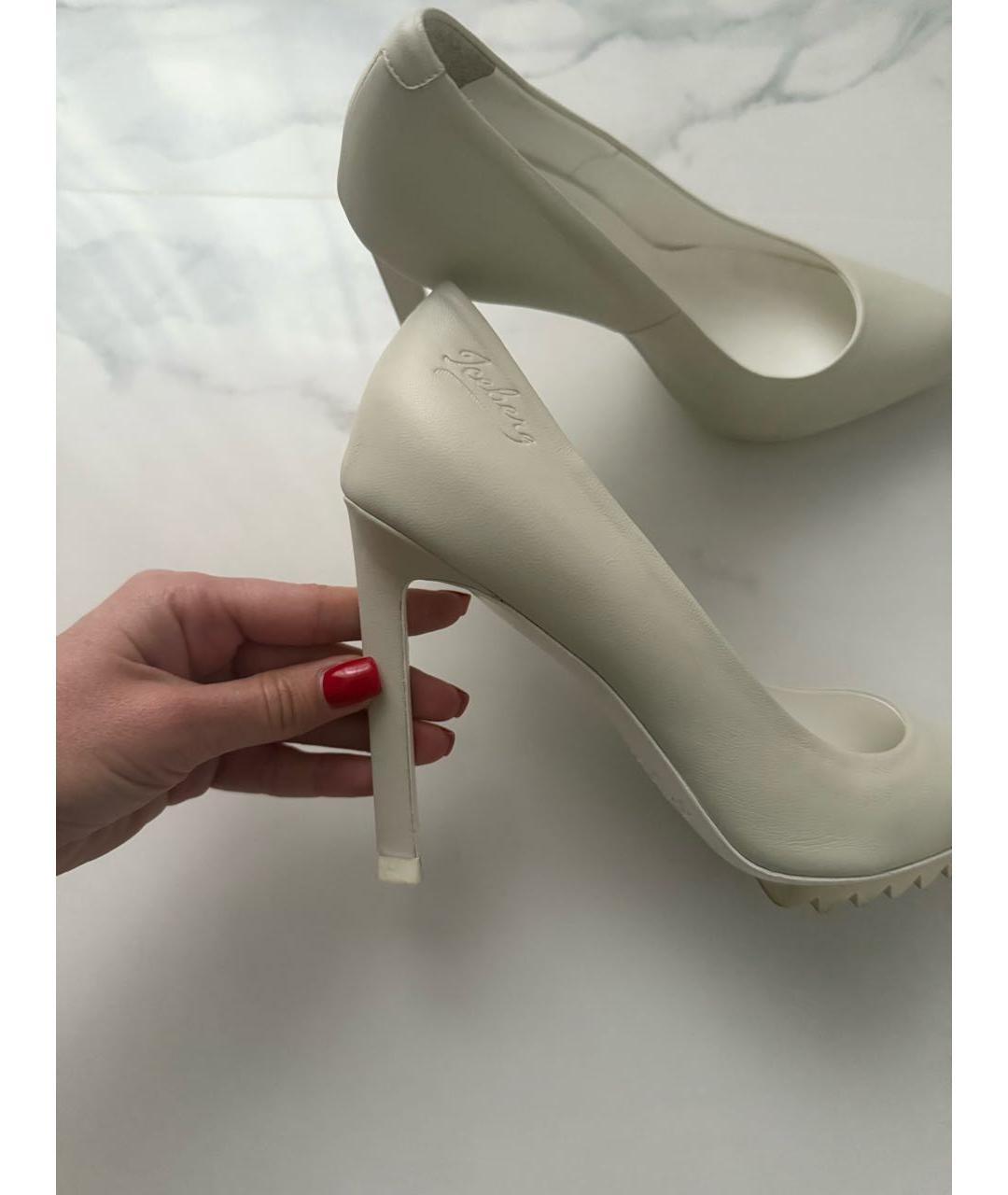 ICEBERG Белые кожаные туфли, фото 5