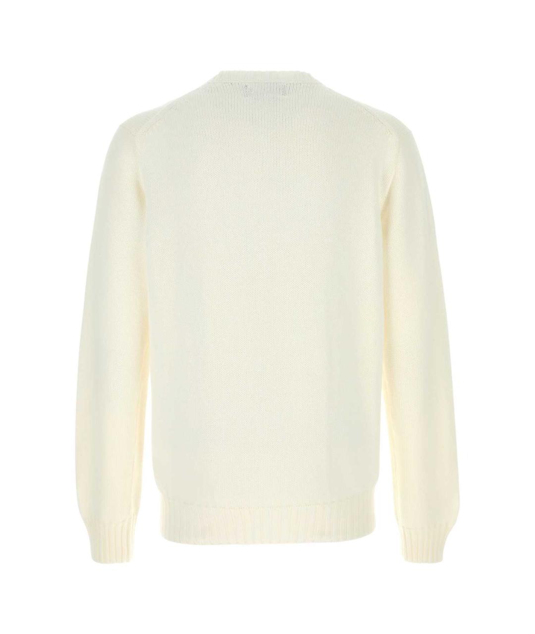 POLO RALPH LAUREN Белый хлопковый джемпер / свитер, фото 2