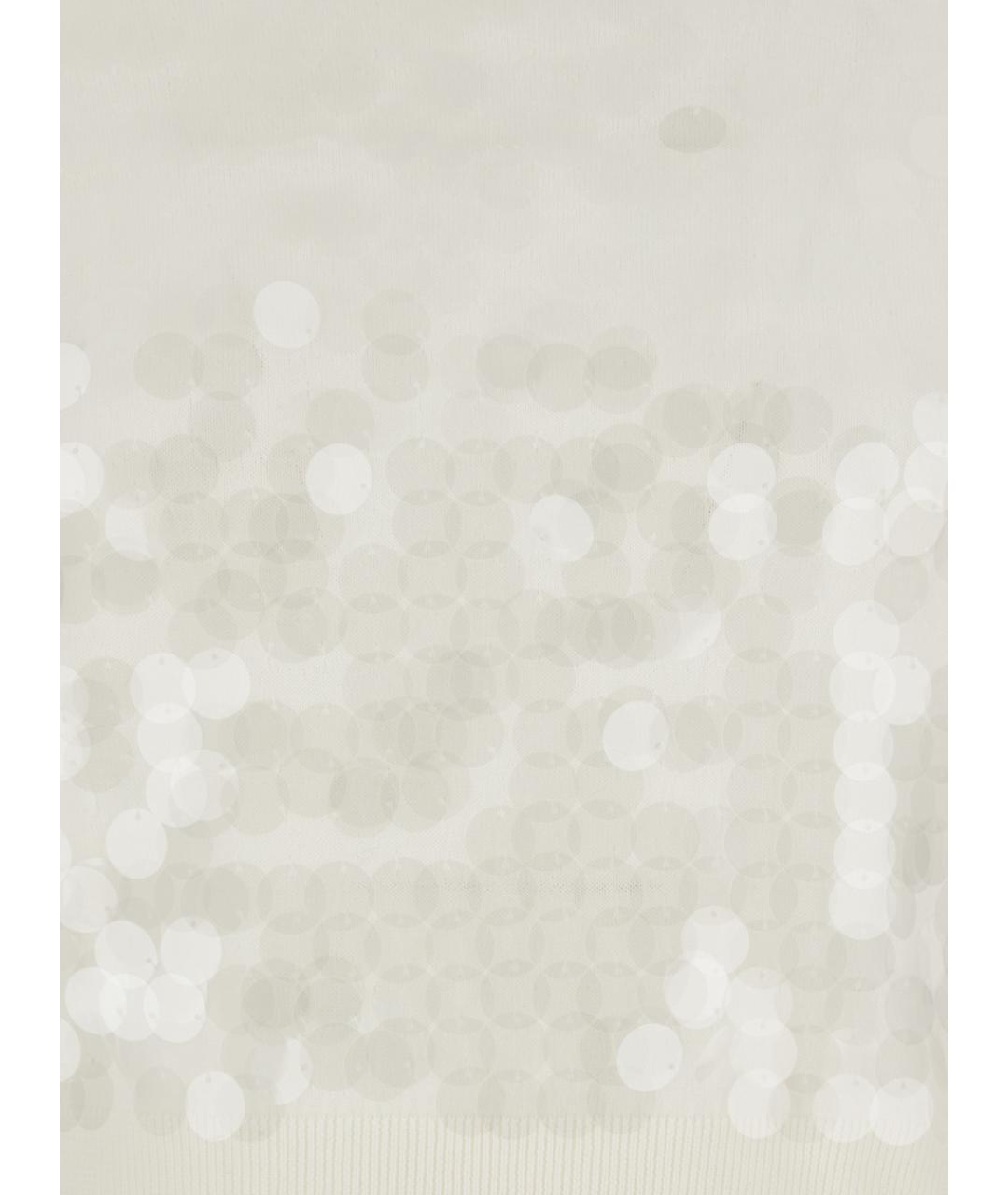 MAX MARA STUDIO Белая шерстяная футболка, фото 3