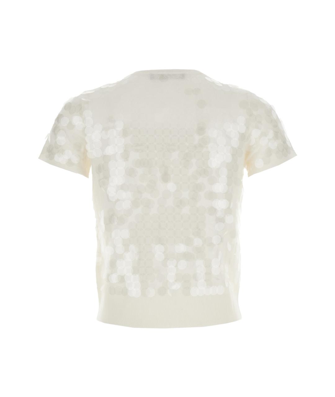 MAX MARA STUDIO Белая шерстяная футболка, фото 2
