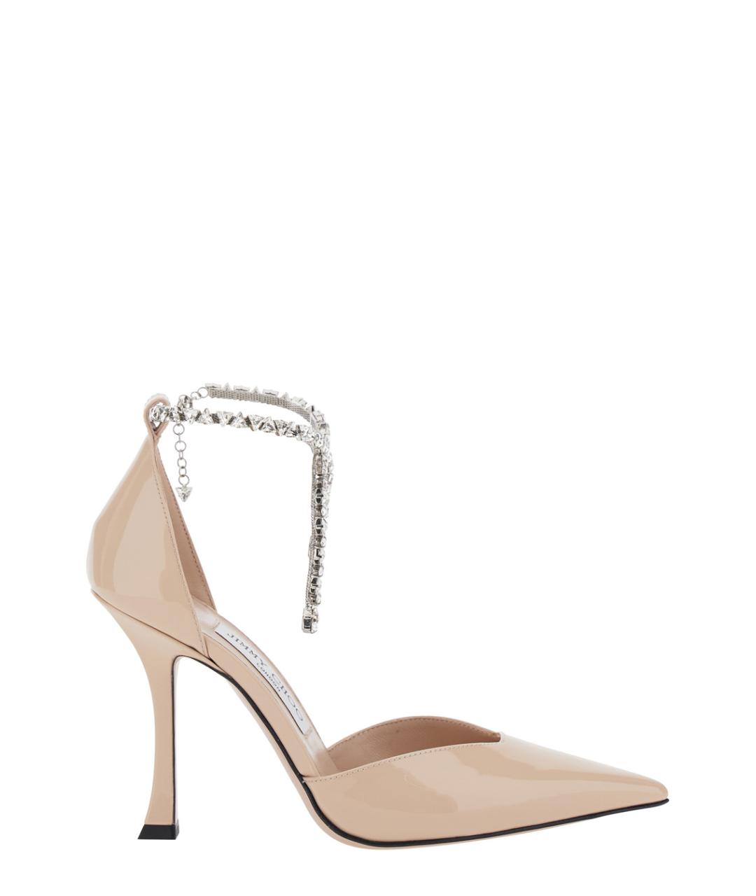 JIMMY CHOO Розовые кожаные туфли, фото 1