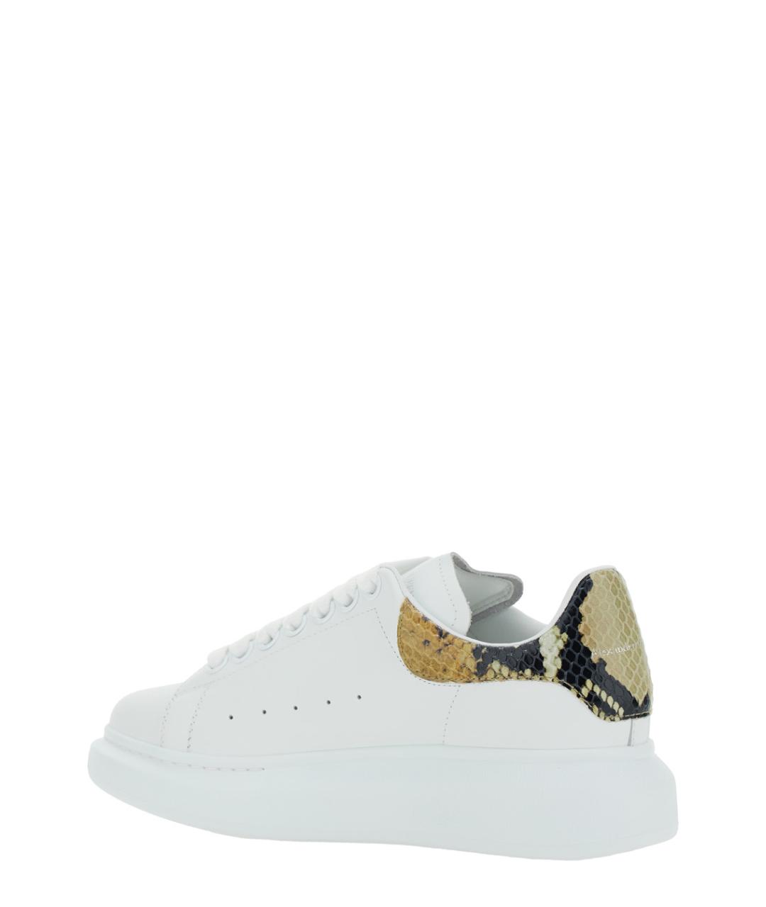 ALEXANDER MCQUEEN Белые кожаные кеды, фото 3