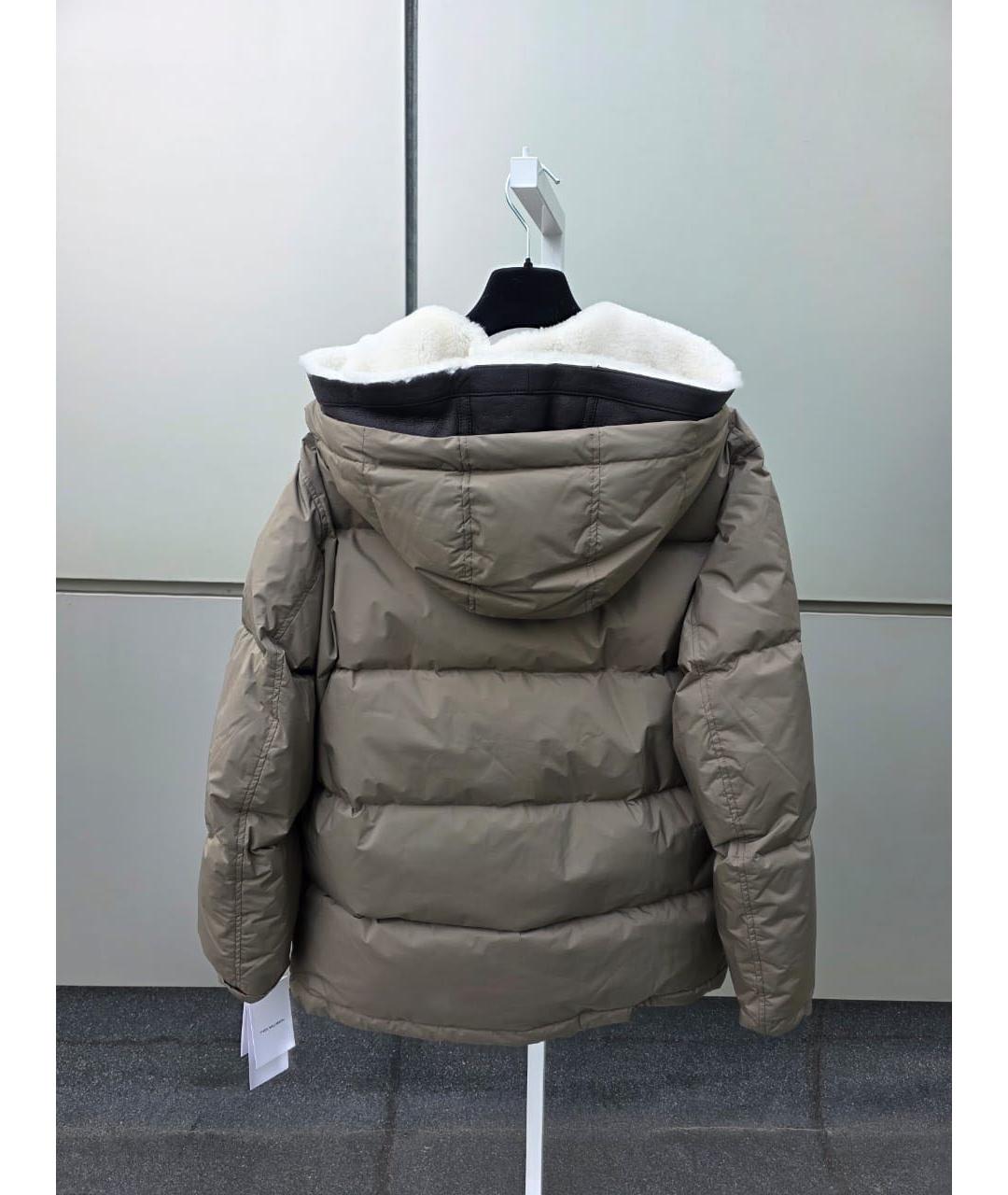 YVES SALOMON Хаки полиэстеровый пуховик, фото 2