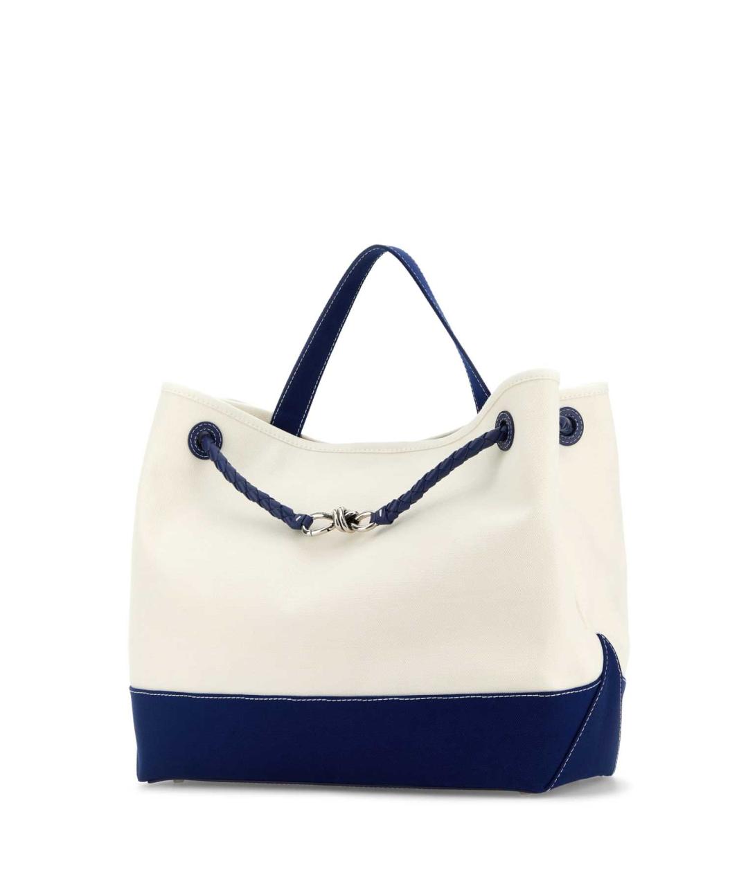 BOTTEGA VENETA Бежевая тканевая сумка тоут, фото 2