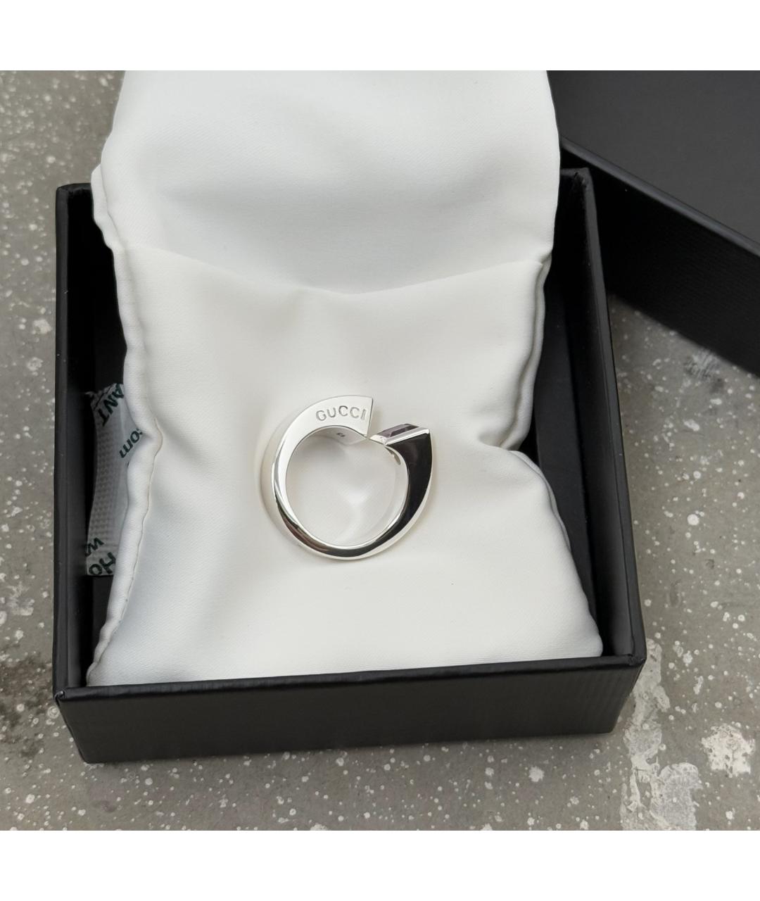 GUCCI Серебряное серебряное кольцо, фото 9