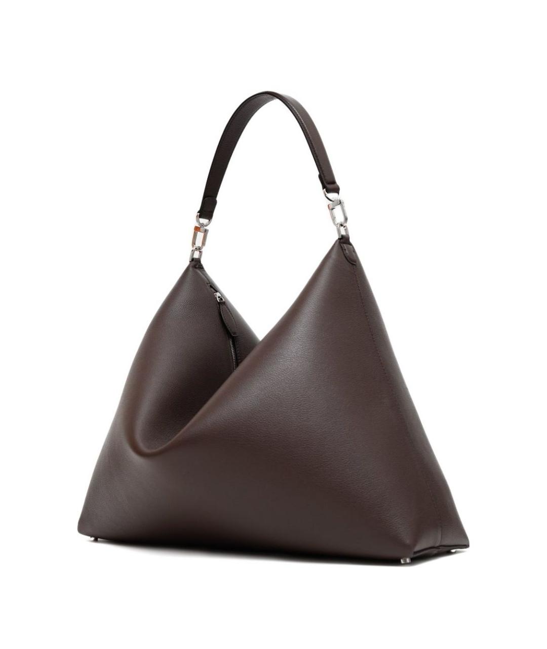 TOTEME Коричневая кожаная сумка через плечо, фото 3
