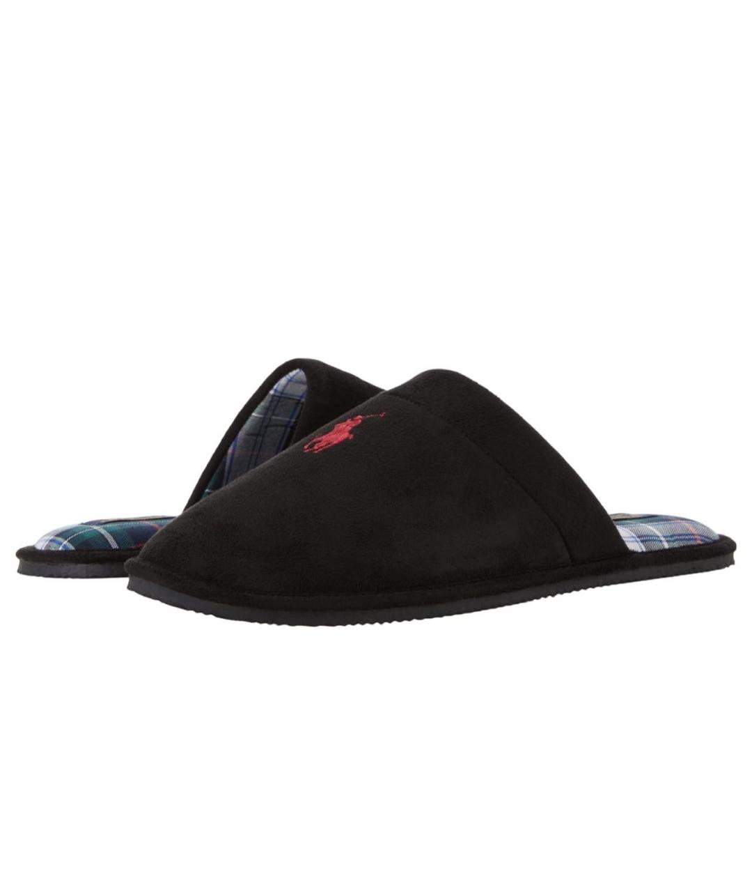 POLO RALPH LAUREN Черные шлепанцы, фото 2