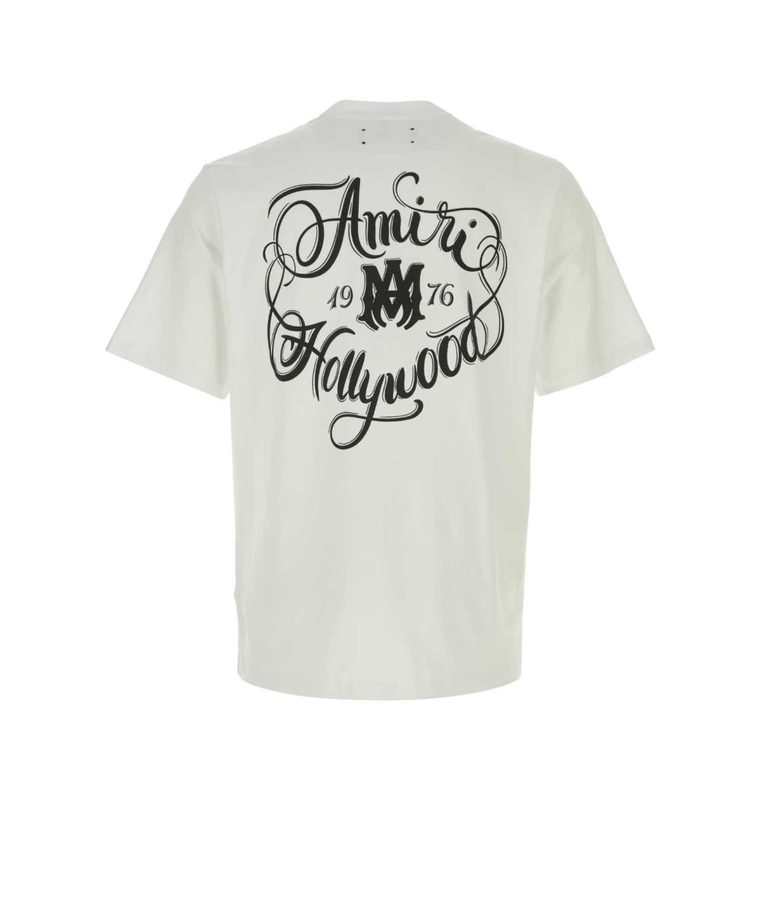 AMIRI Белая хлопковая футболка, фото 2