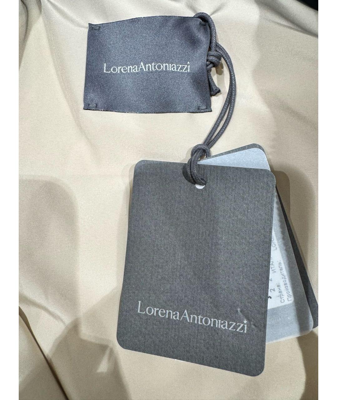 LORENA ANTONIAZZI Голубой полиэстеровый пуховик, фото 3