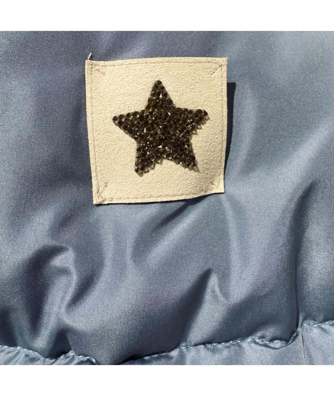 LORENA ANTONIAZZI Голубой полиэстеровый пуховик, фото 4