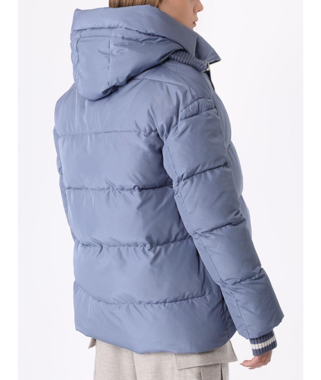 LORENA ANTONIAZZI Голубой полиэстеровый пуховик, фото 2