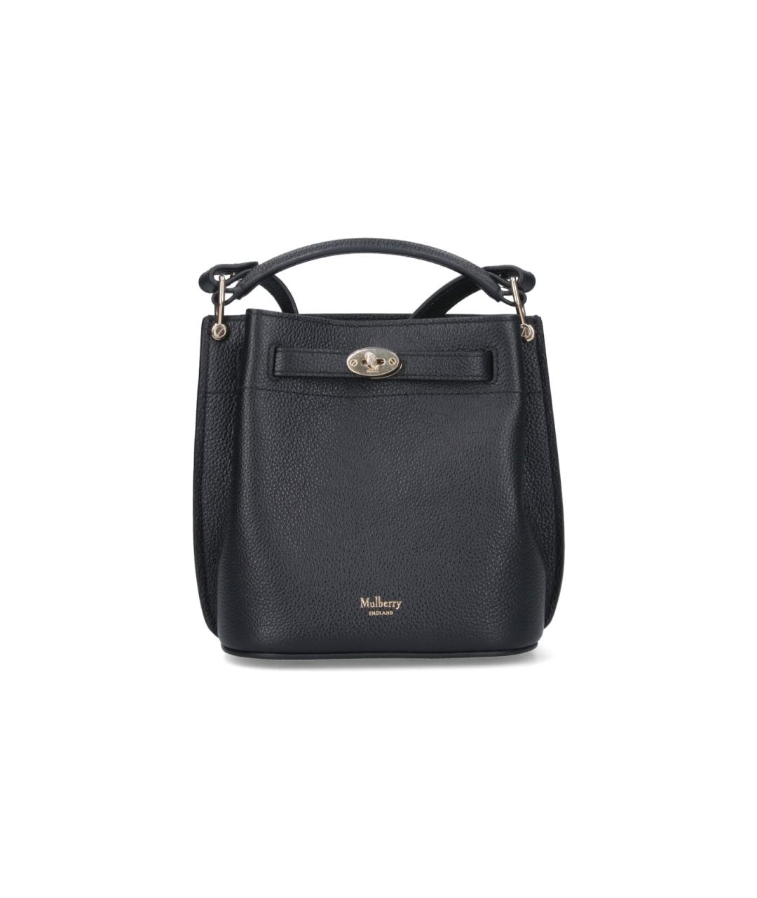 MULBERRY Черная кожаная сумка тоут, фото 1