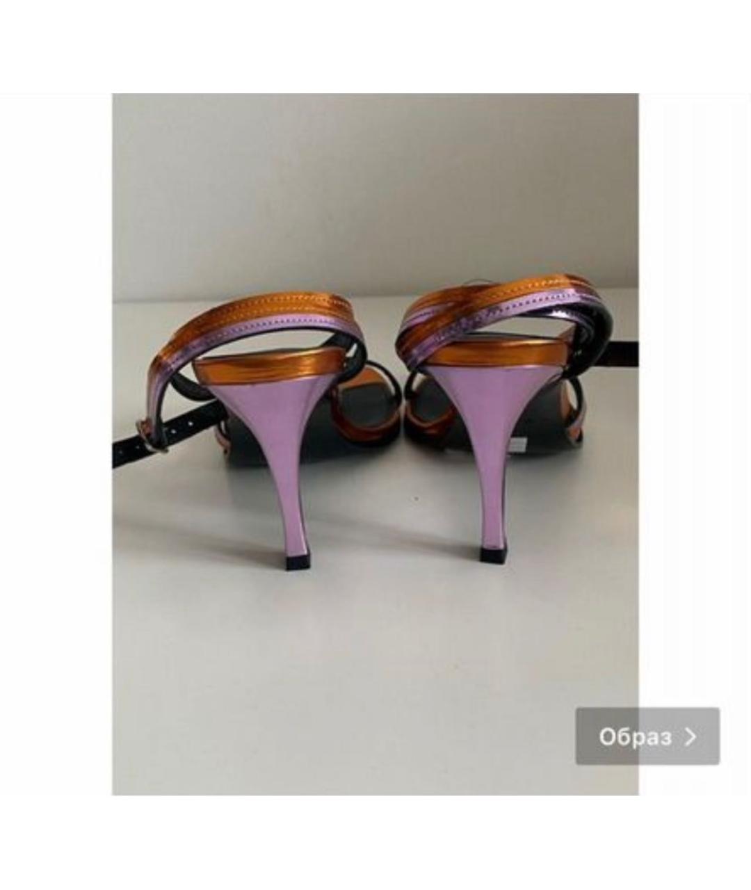 DIESEL Мульти кожаные босоножки, фото 4