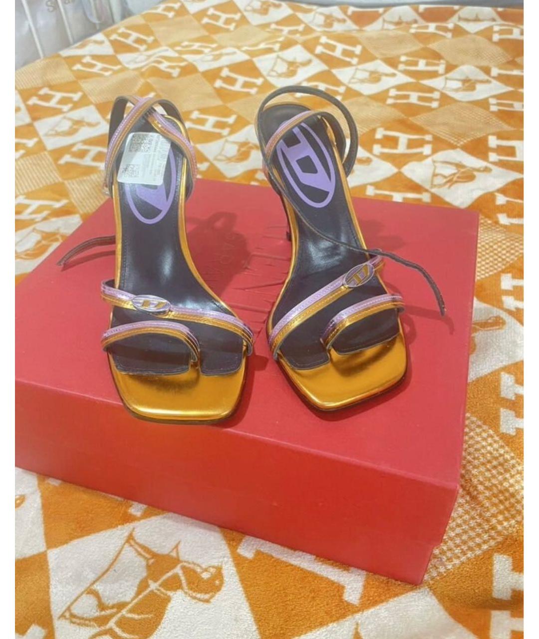 DIESEL Мульти кожаные босоножки, фото 6