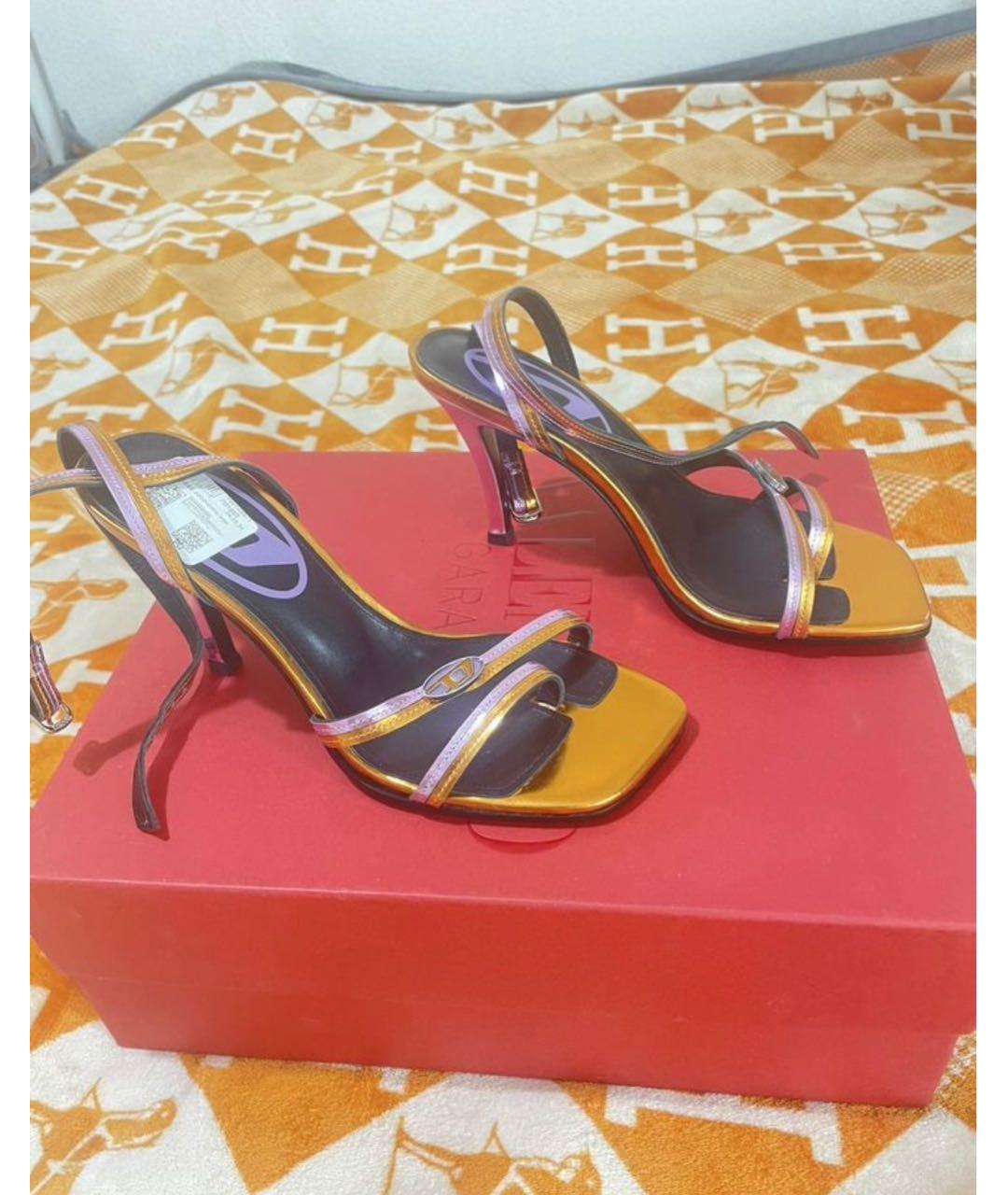 DIESEL Мульти кожаные босоножки, фото 8