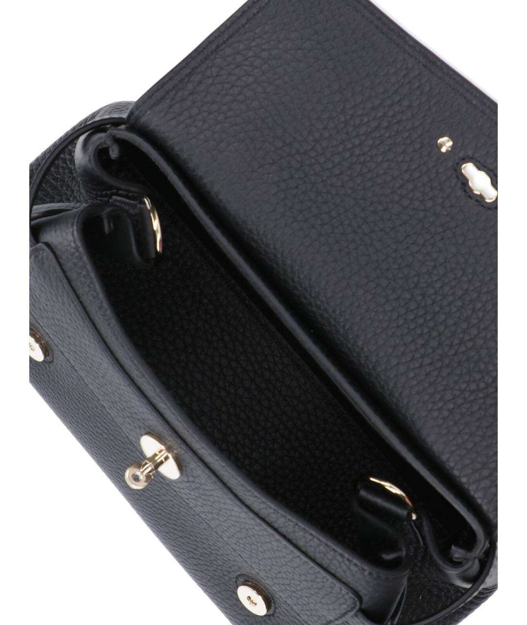 MULBERRY Черная кожаная сумка с короткими ручками, фото 4