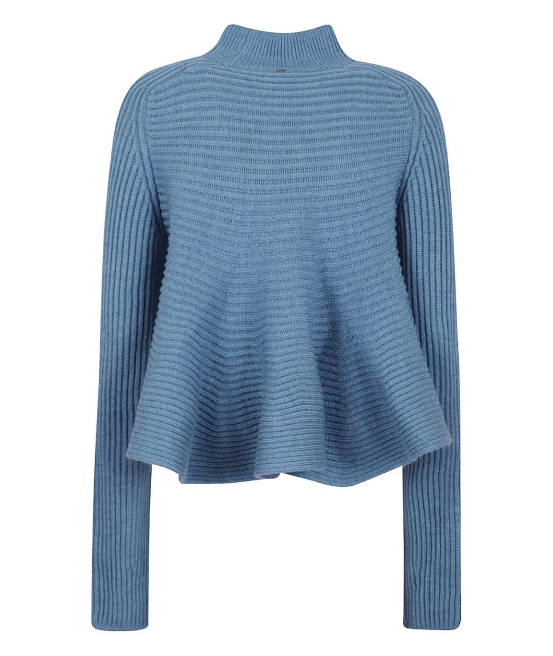 SPORTMAX Голубой шерстяной джемпер / свитер, фото 2