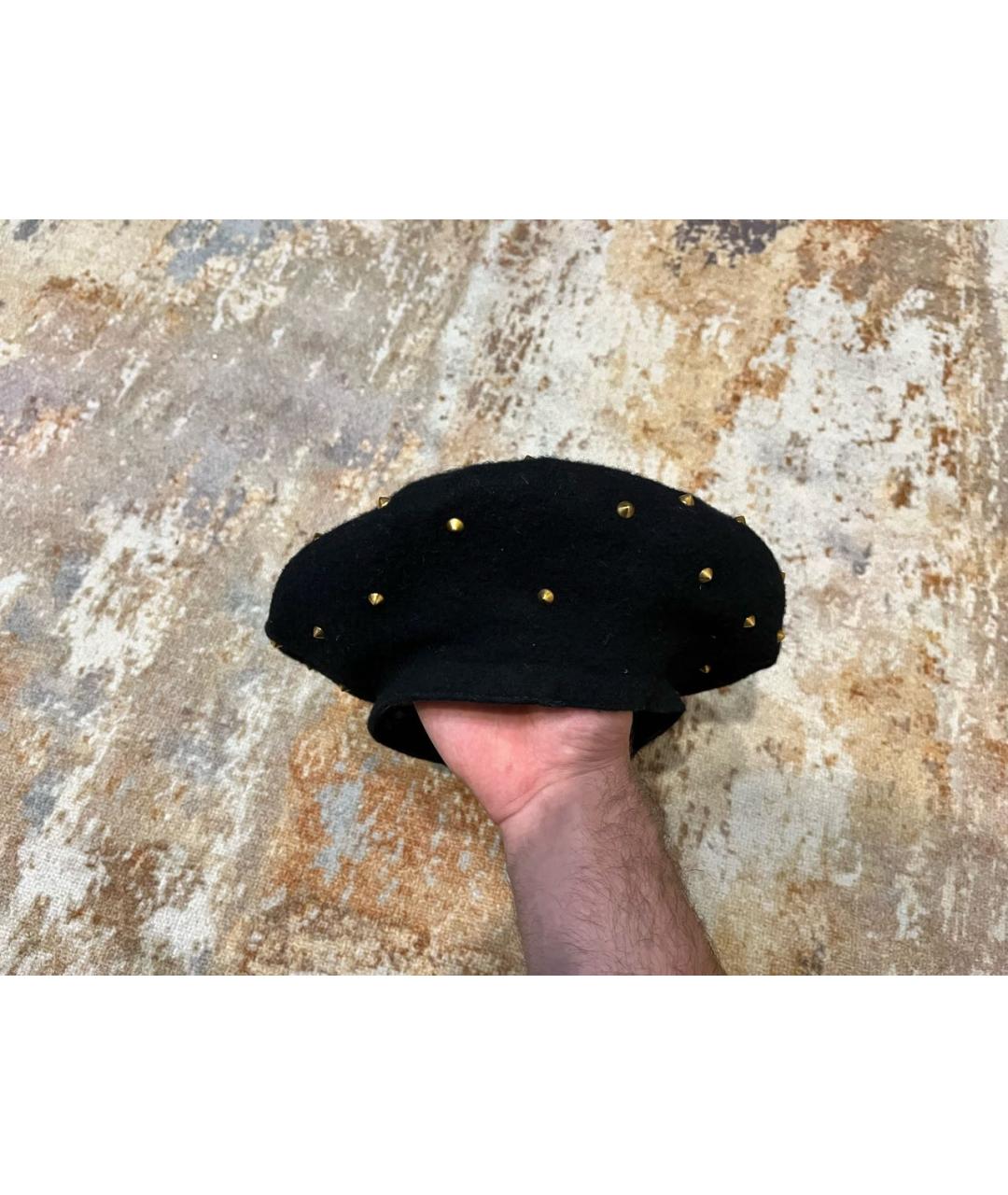 GUCCI Черная шерстяная шляпа, фото 2