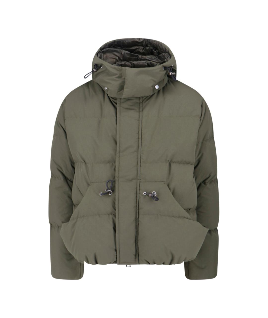 SACAI Зеленый полиэстеровый пуховик, фото 1