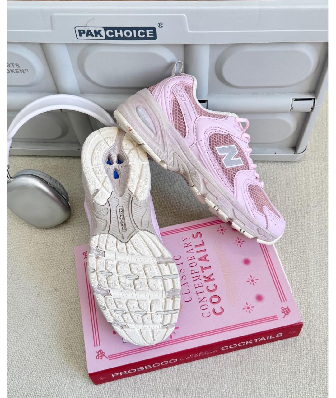 NEW BALANCE Розовые текстильные кроссовки, фото 8