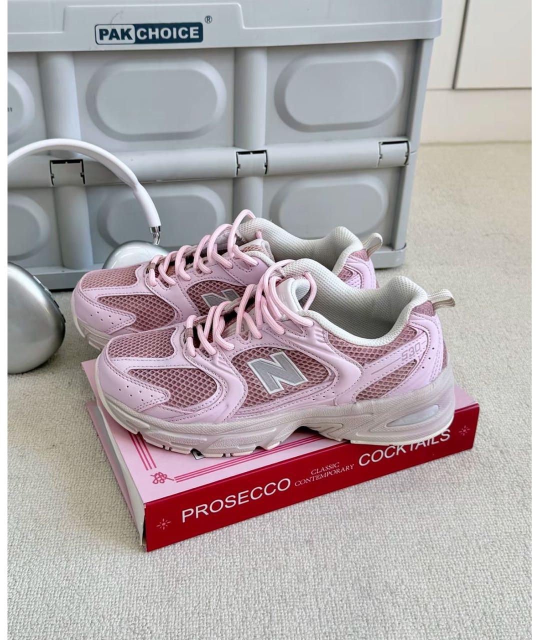 NEW BALANCE Розовые текстильные кроссовки, фото 5