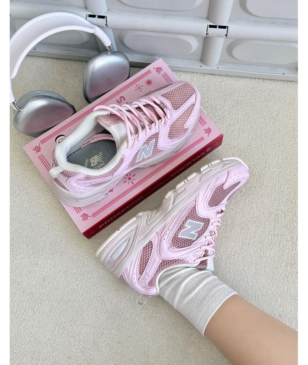 NEW BALANCE Розовые текстильные кроссовки, фото 6