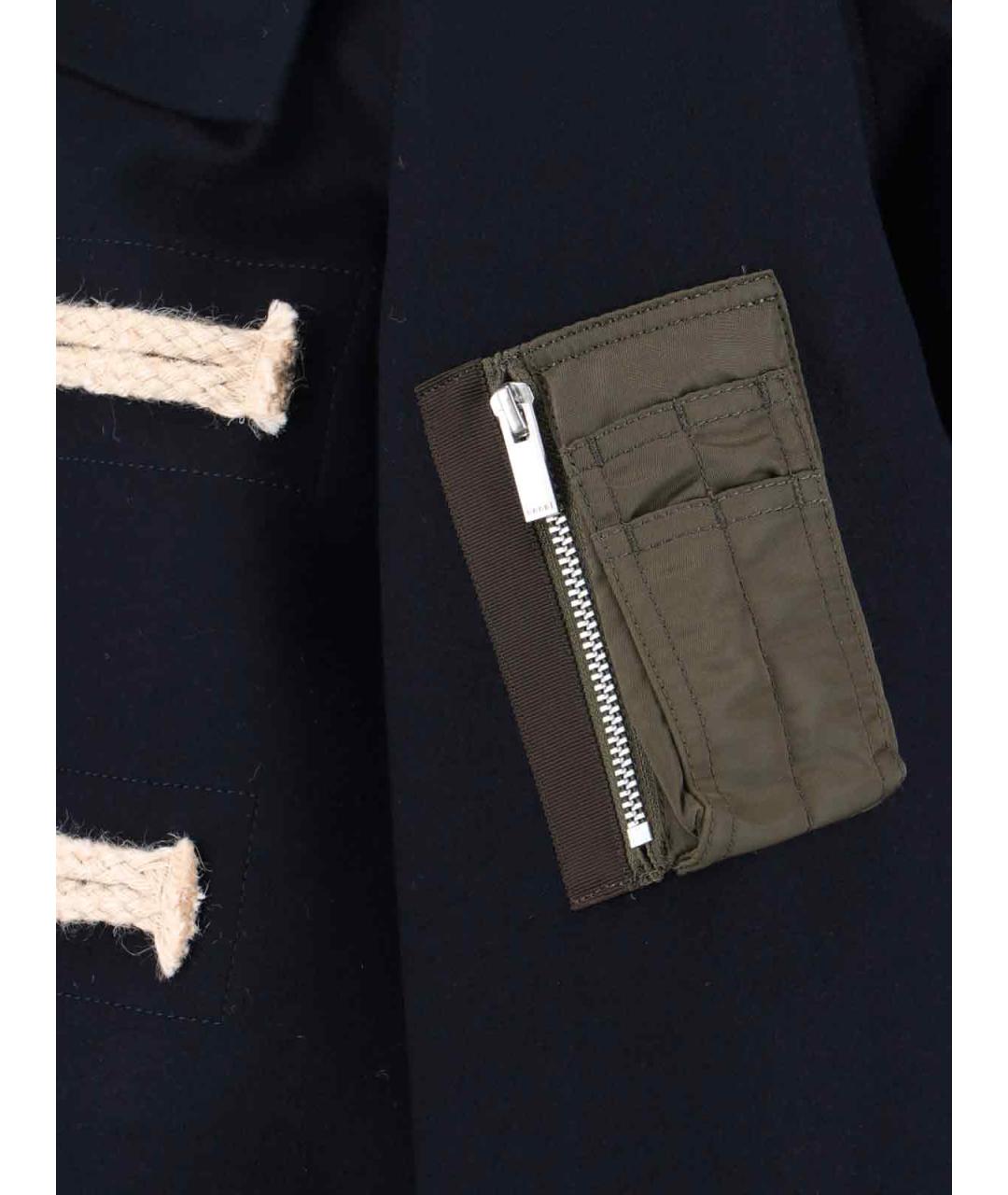 SACAI Синяя шерстяная куртка, фото 3