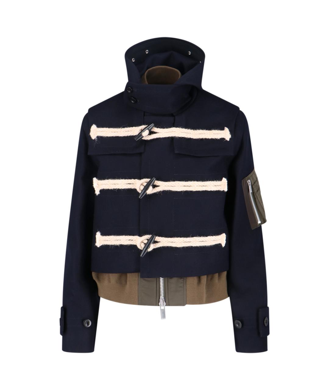 SACAI Синяя шерстяная куртка, фото 1