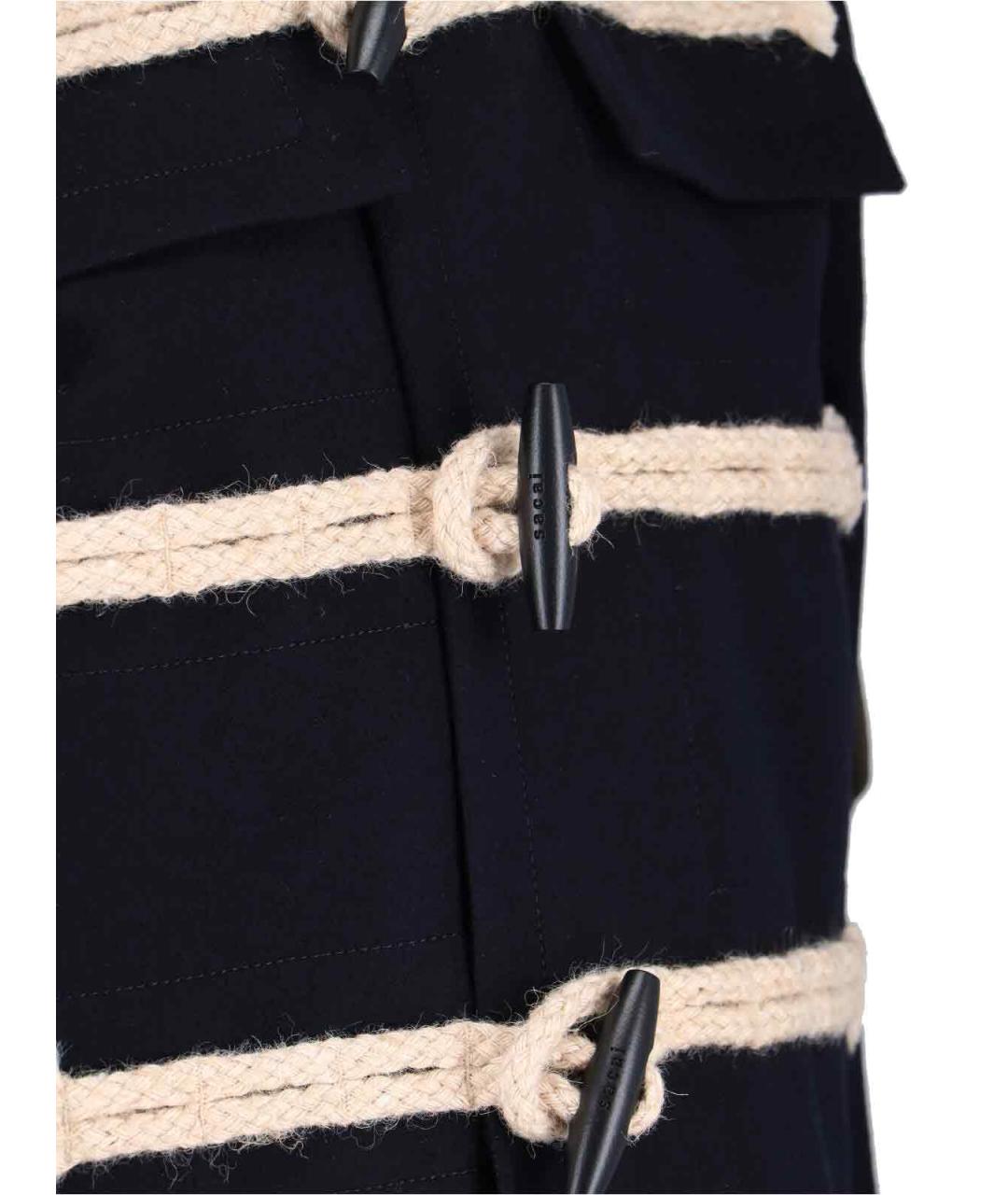 SACAI Синяя шерстяная куртка, фото 4