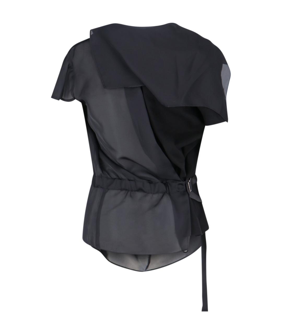 SACAI Черная хлопковая блузы, фото 2
