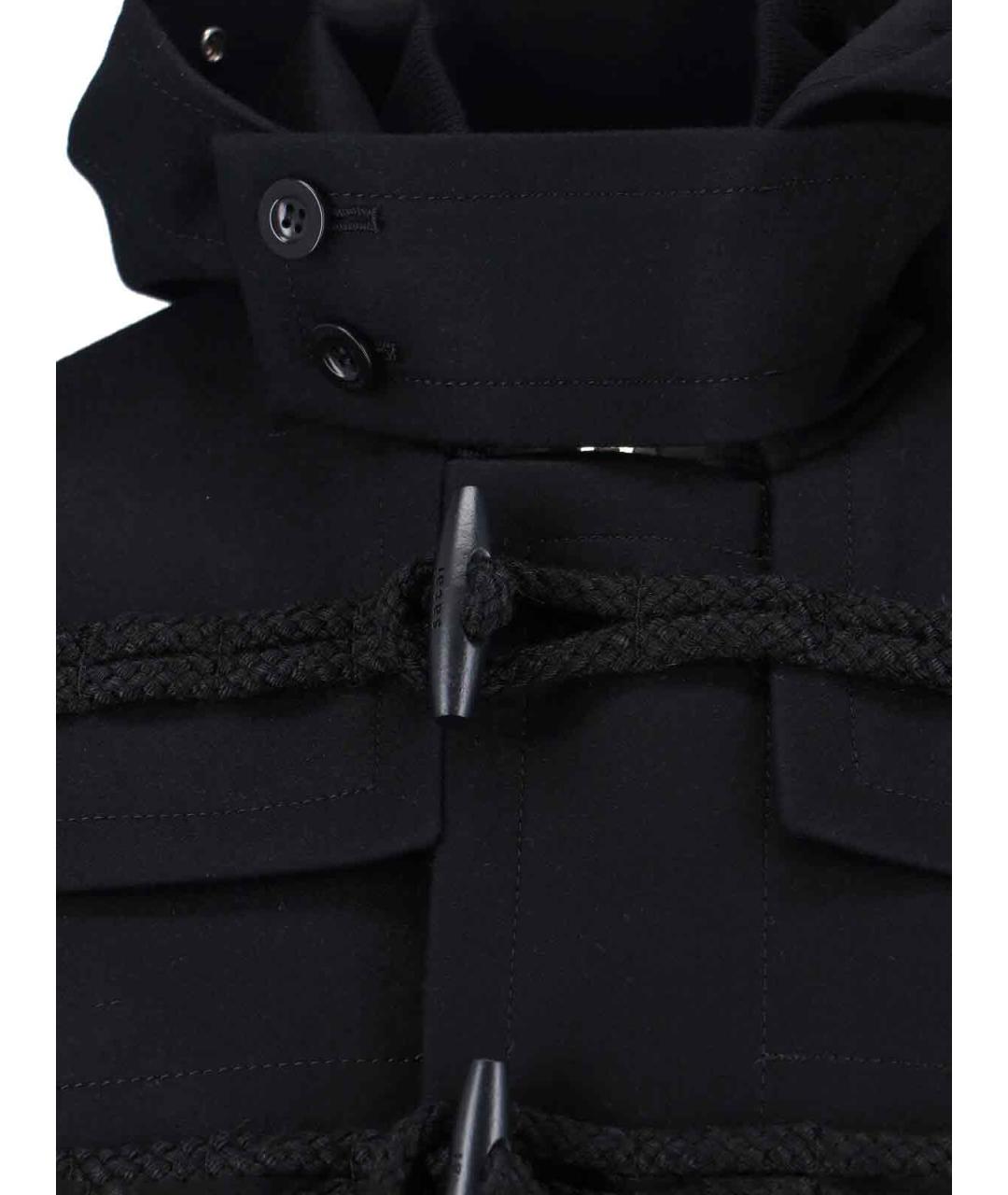 SACAI Черная шерстяная куртка, фото 4