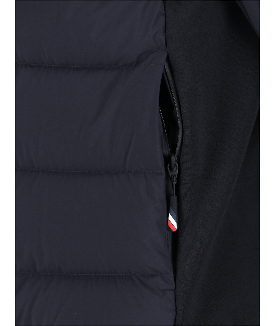 MONCLER GRENOBLE Черная полиэстеровая куртка, фото 4