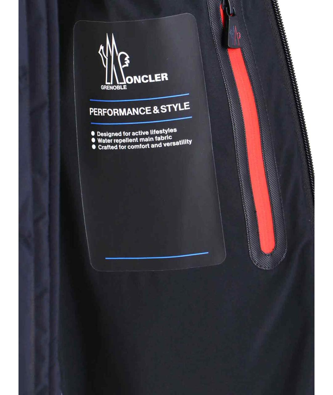 MONCLER GRENOBLE Черная полиэстеровая куртка, фото 5
